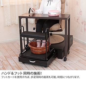 ネイルデスク（洋裁サイドテーブル） Amazon.co.jp: サンニード 大理石調 ネイルデスク 幅100 左右